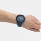 Male Blue Stainless Steel Chronograph Watch AX2430