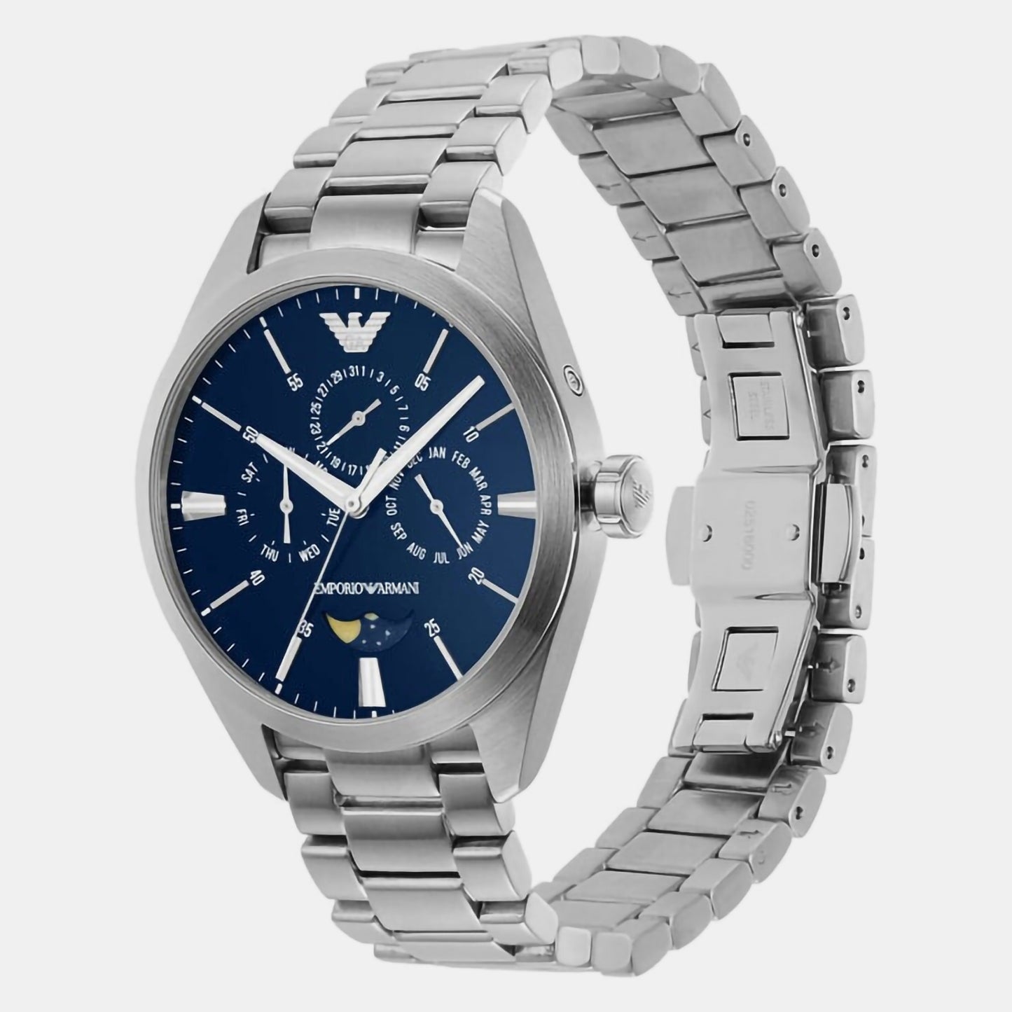 Male Blue Multifunction Analog Stainless Steel Watch AR11553