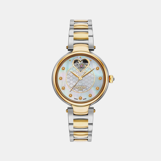 Female Mother of Pearl Analog Brass Automatic Watch 557661 47 19 50