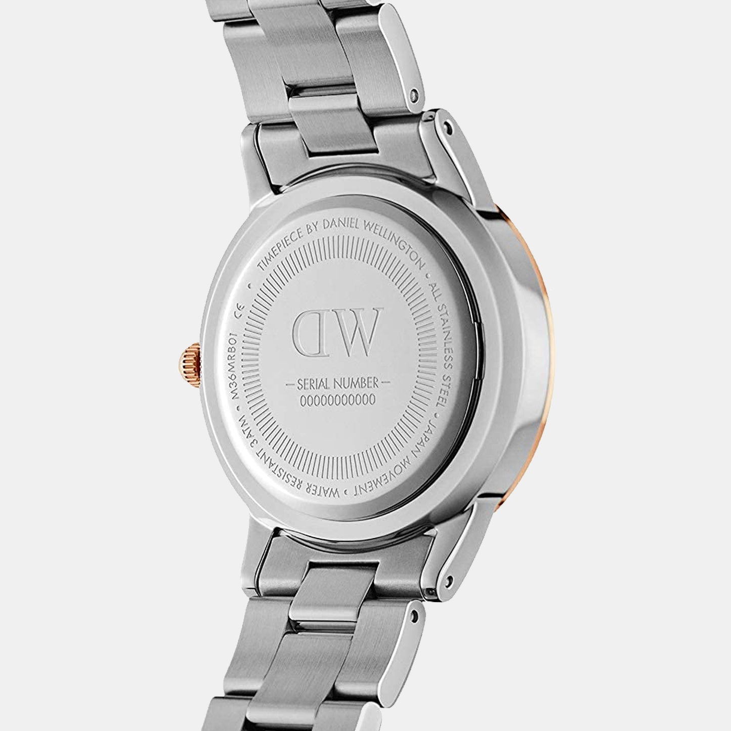 Iconic Female White Analog Stainless Steel Watch DW00100358