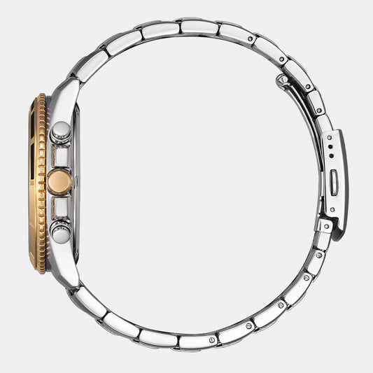 Men Quartz Champagne Dial Chronograph Stainless Steel Watch AN8204-59X Men Quartz Champagne Dial Chronograph Stainless Steel Watch AN8204-59X