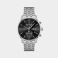 Associate Male Black Chronograph Stainless Steel Watch 1513869