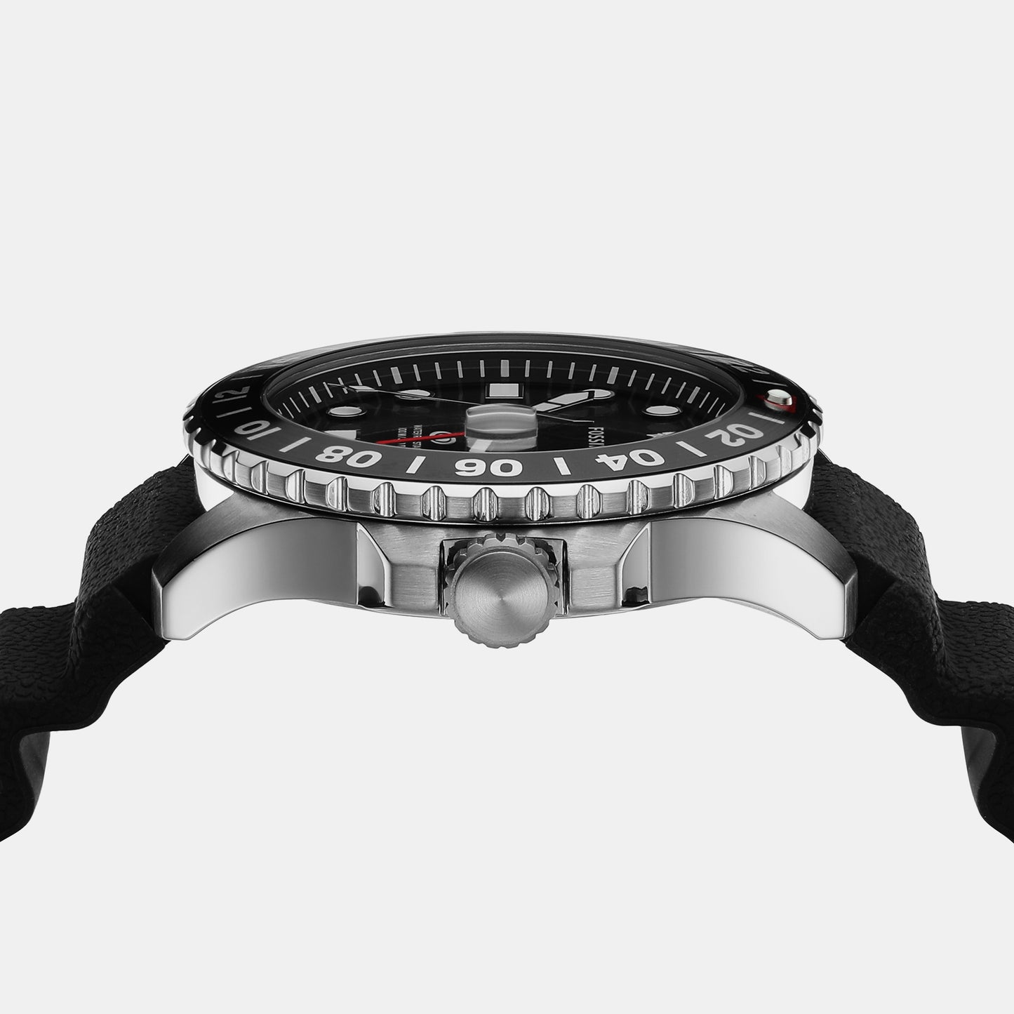 Male Black Analog Silicone Watch FS6036