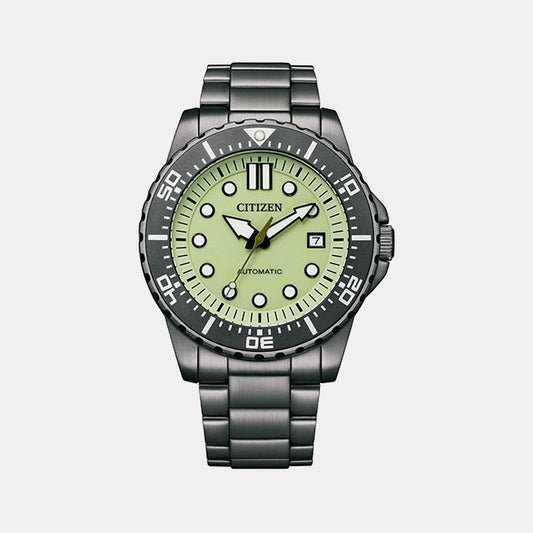 Male green Analog Stainless Steel Watch NJ0177-84X