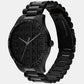 Iconic Unisex Black Analog Stainless Steel Watch 25200344