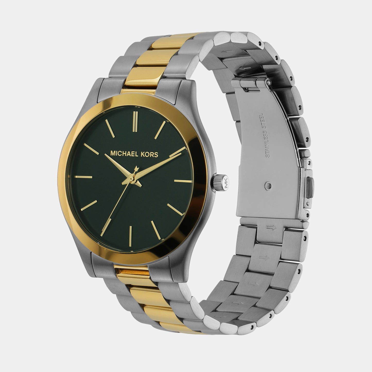 Male Black Analog Stainless Steel Watch MK9149