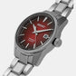 Presage Male Red Analog Stainless Steel Watch SPB227J1