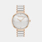 Minimalistic T-Bar Female Mother Of Pearl Analog Stainless Steel Watch 25200430