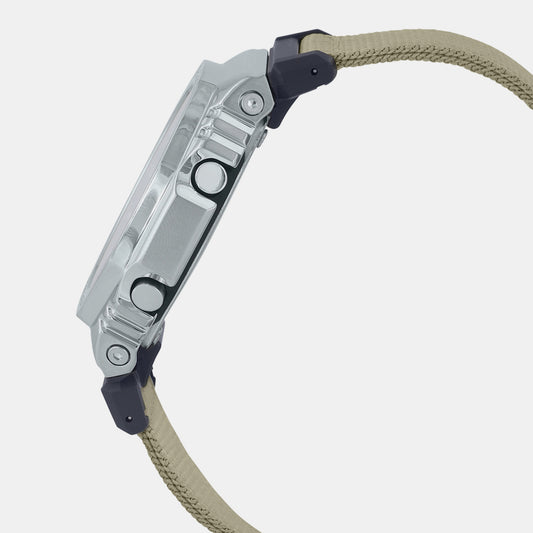 G-Shock Men Quartz Grey Dial Analog-Digital Fabric Watch G1372 Casio 49 mm Octagon Quartz watch