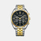 Male Black Chronograph Stainless Steel Watch AN8214-55E