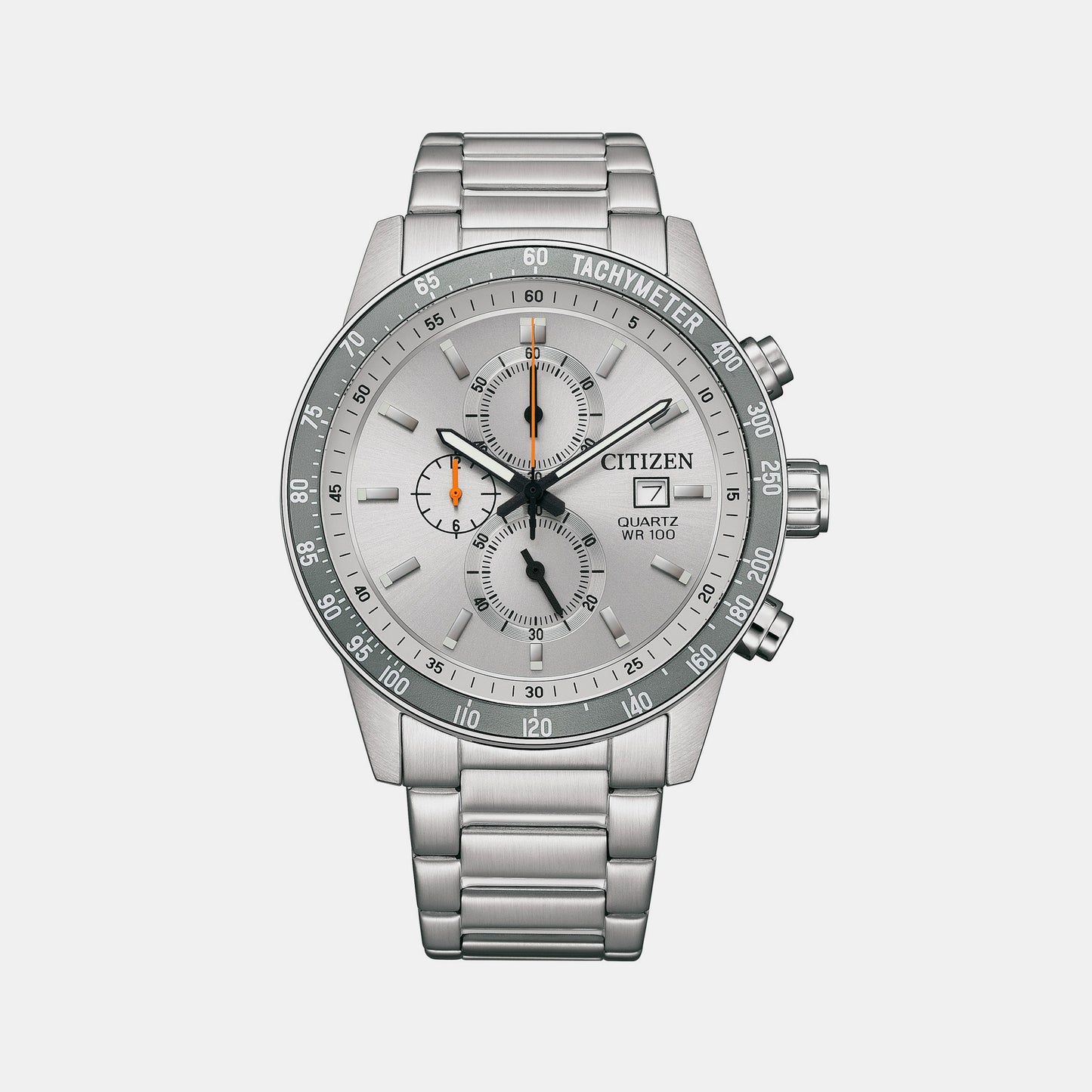Male Grey Chronograph Stainless Steel Watch AN3688-58H
