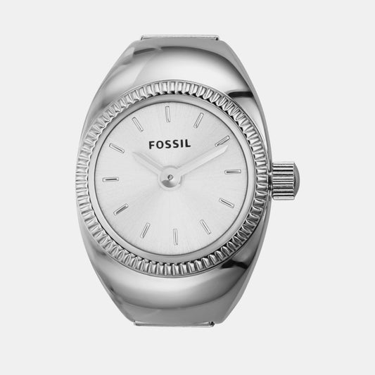 Female White Ring Analog Stainless Steel Watch ES5245