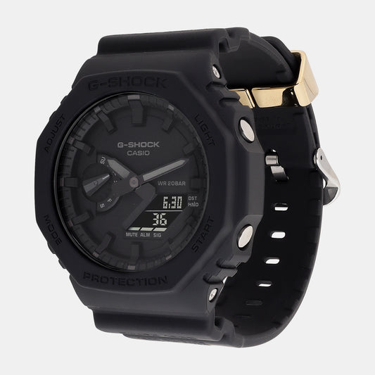 G-Shock Men Quartz Black Dial Analog-Digital Resin Watch G1412 Casio 49 mm Octagon Quartz watch