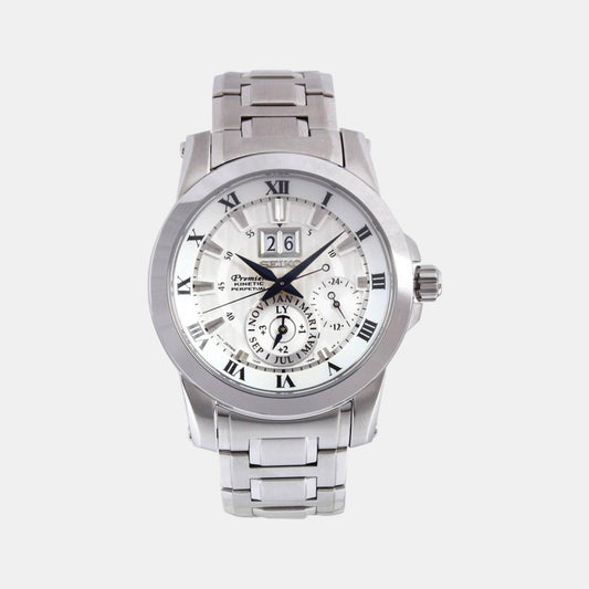 Male Silver Analog Stainless Steel Watch SNP091P1