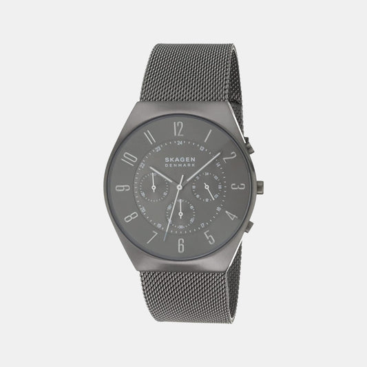 Male Grey Stainless Steel Chronograph Watch SKW6821