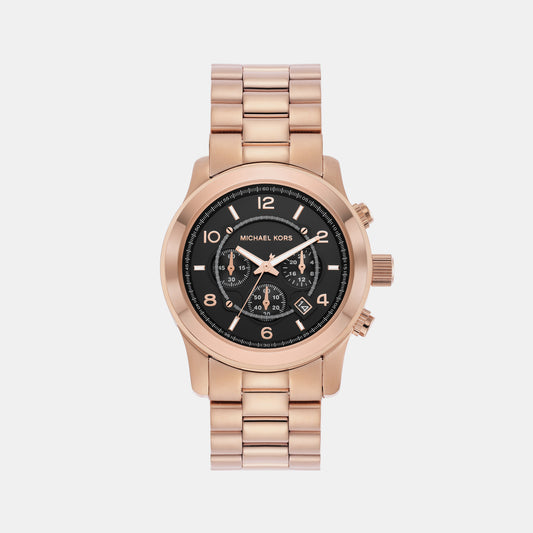 Male Runway Chronograph Rose Gold-Tone Stainless Steel Watch MK9123