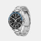 Troper Male Black Chronograph Stainless Steel Watch 1514101
