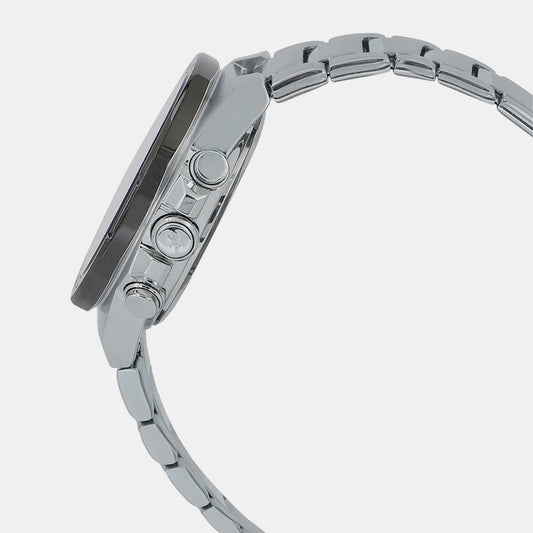 Edifice Men Quartz Black Dial Analog-Digital Stainless Steel Watch EX554 Casio 51 mm Round Quartz watch