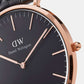 Classic Male Black Analog Leather Watch DW00100124