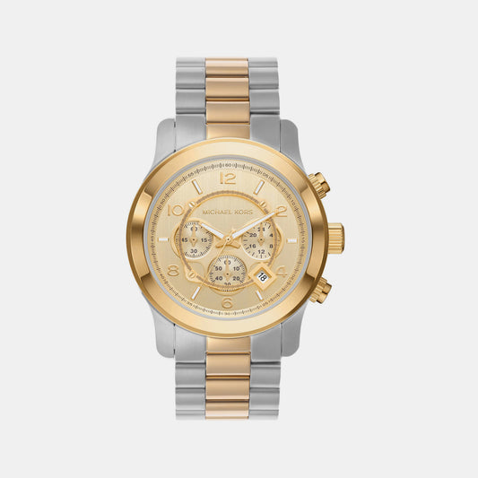 Male Gold Chronograph Stainless Steel Watch MK9075