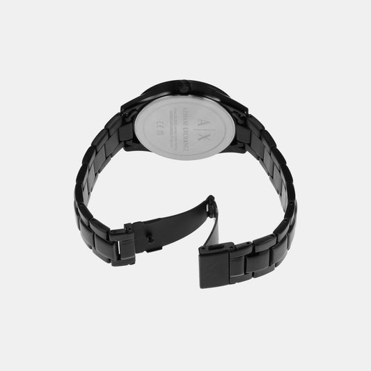 Na Men Quartz Black Dial Analog Stainless Steel Watch AX1867 Armani Exchange 42 mm Round Quartz watch