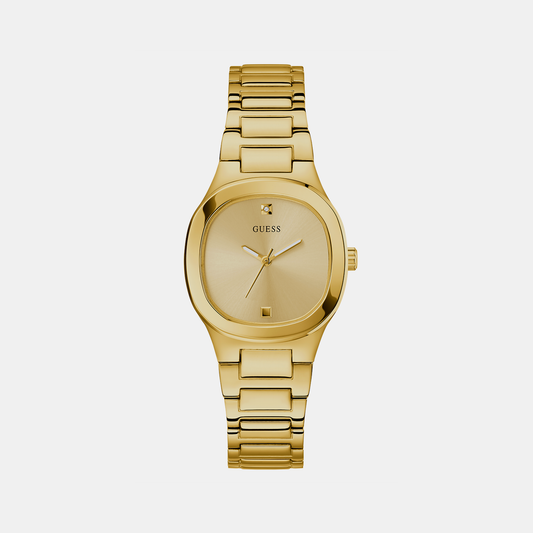 Female Gold Analog Stainless Steel Watch GW0615L2