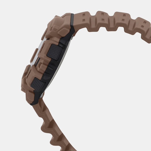 Youth Men Quartz Black Dial Digital Resin Watch D294 Casio 54 mm Round Quartz watch