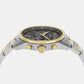 Male Chronograph Two-Tone Stainless Steel Watch and Bracelet Set AX7148SET