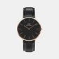 Classic Male Black Analog Leather Watch DW00100127