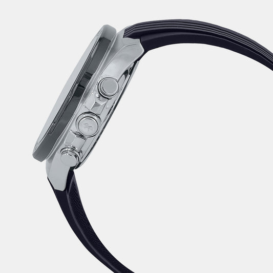 Edifice Men Quartz Black Dial Analog-Digital Resin Watch EX557 Casio 51 mm Round Quartz watch