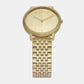 Male Gold Analog Stainless Steel Watch AX2871