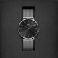 Classic Male Black Analog Stainless Steel Watch DW00100629K