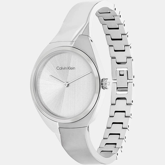 Charming Women Quartz Silver Dial Analog Stainless Steel Watch 25200234 Charming Women Quartz Silver Dial Analog Stainless Steel Watch 25200234