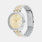 Shape Female Champagne Analog Multifunction Stainless Steel Watch 25200418