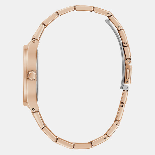 Eve Women Quartz Rose Gold Dial Analog Stainless Steel Watch GW0615L3 Guess 32 mm Square Quartz watch