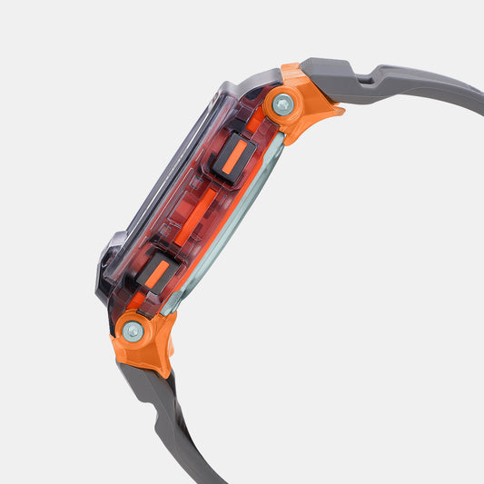 G-Shock Men Quartz Orange Dial Digital Resin Watch G1195 Casio 50 mm Rectangular Quartz watch