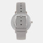 Female White Analog Stainless Steel Watch MK2797