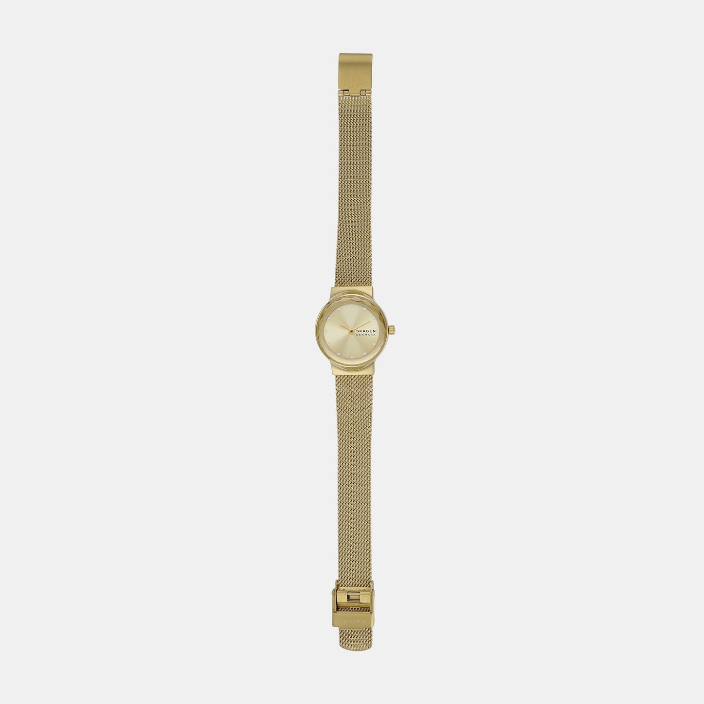Female Gold Analog Stainless Steel Watch SKW3110