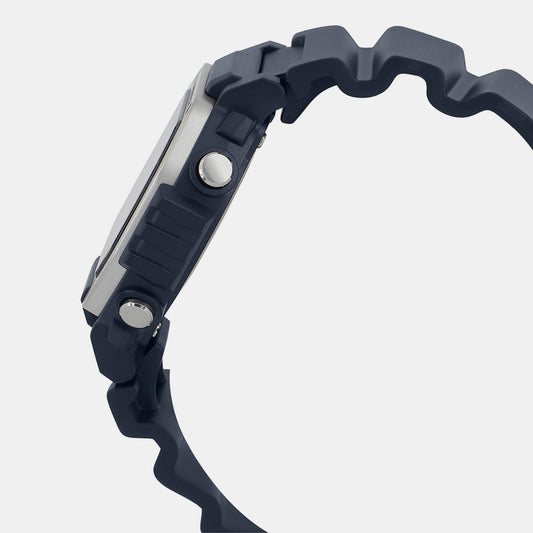 Youth Men Quartz Off White Dial Digital Resin Watch D300 Casio 50 mm Octagon Quartz watch