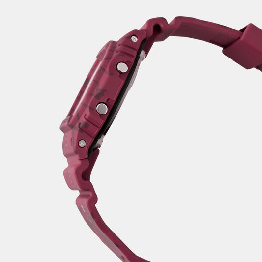 G-Shock Men Quartz Red Dial Digital Resin Watch G1361 Casio 48 mm Square Quartz watch