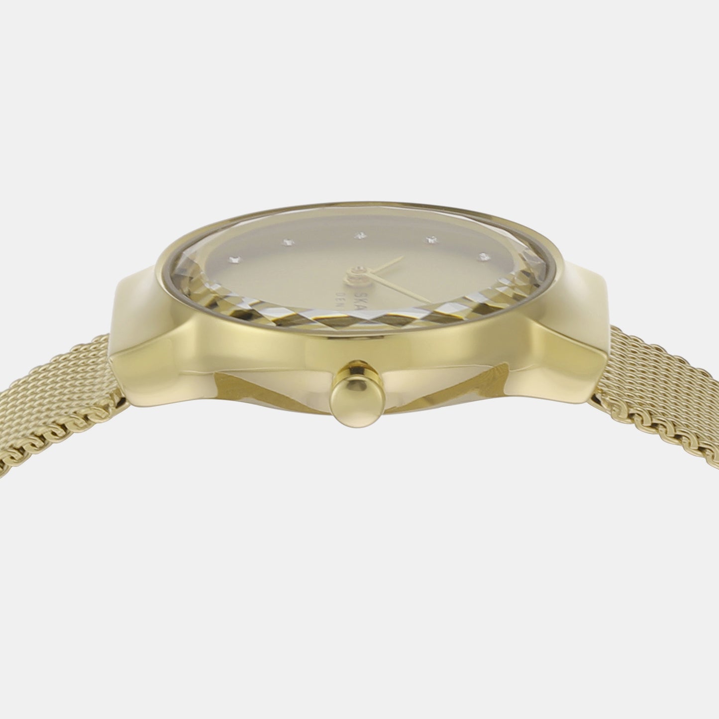 Female Gold Analog Stainless Steel Watch SKW3110