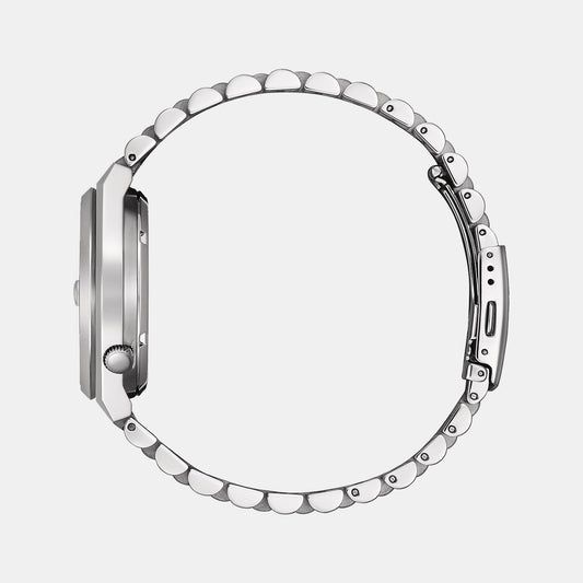 Tsuyosa Men Automatic Red Dial Analog Stainless Steel Watch NJ0158-89W Citizen 40 mm Round Automatic watch