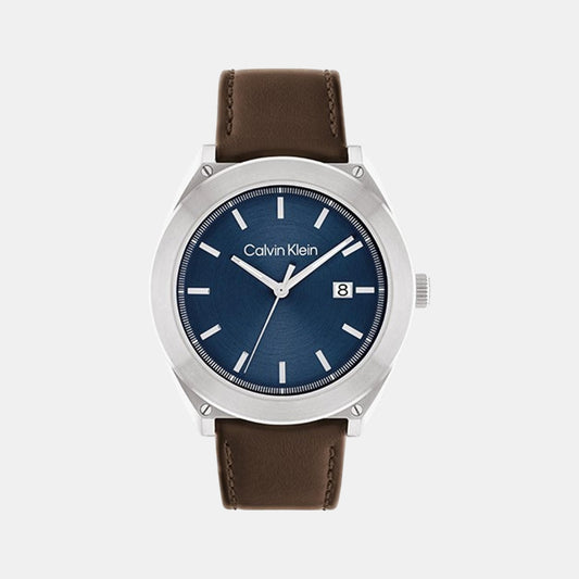 Male Analog Leather Watch 25200200