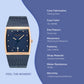 Male Blue Analog Brass Watch V102GDVLML