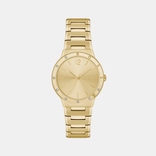 Breath Female Gold Analog Stainless Steel Watch 1502715