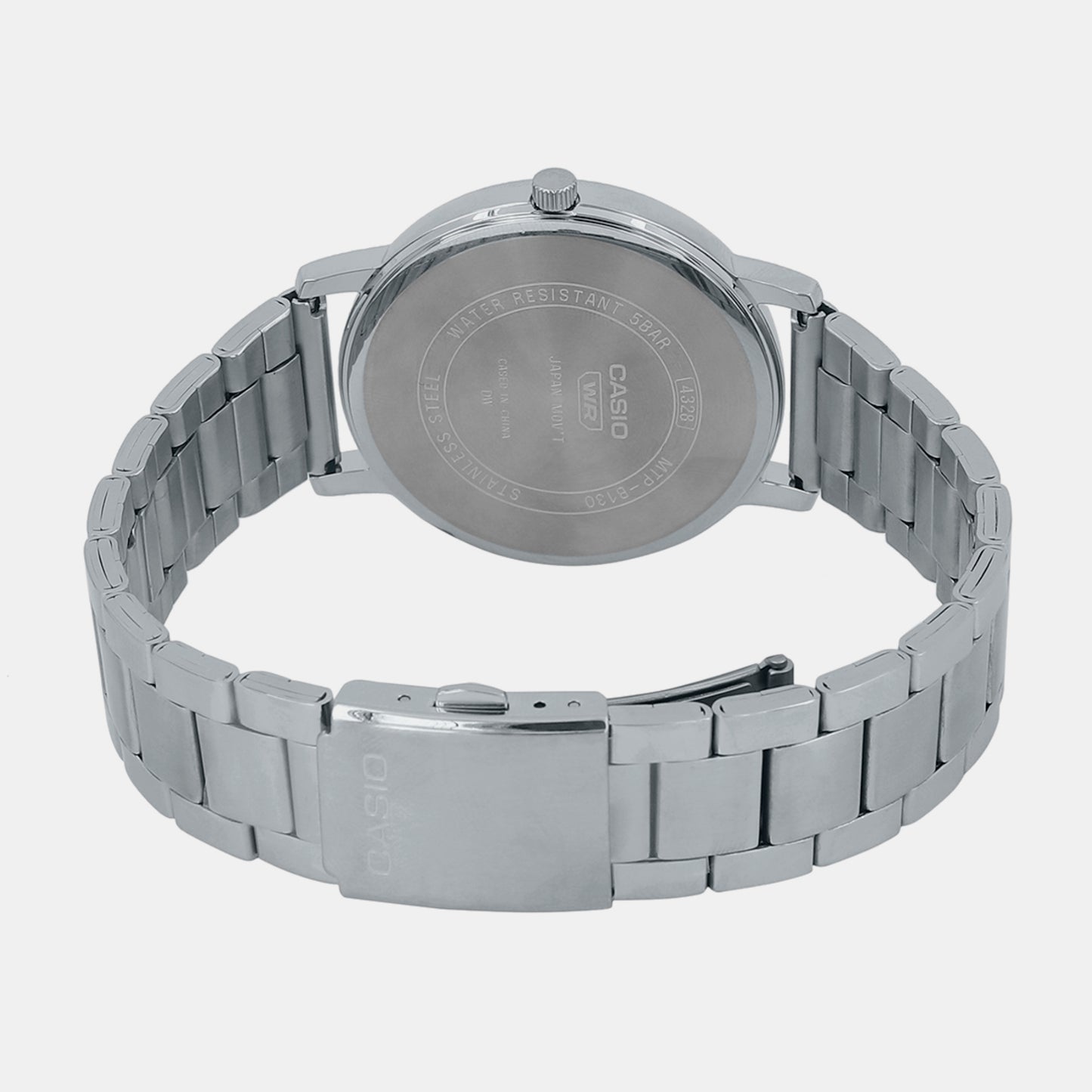 Male Silver Analog Stainless Steel Watch A2129
