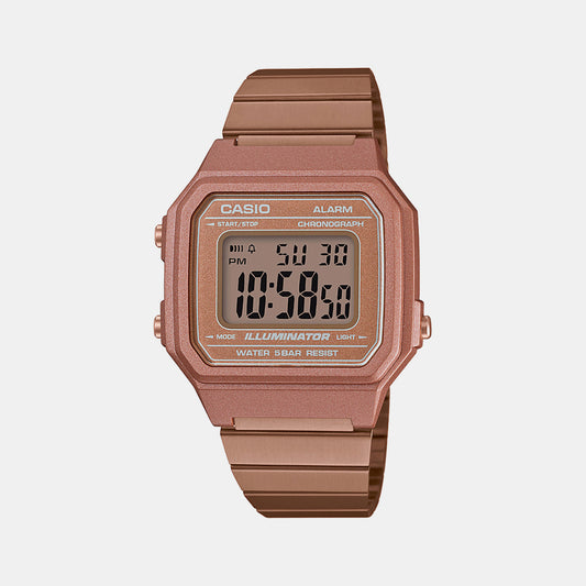 Vintage Rose Gold Unisex Digital Stainless Steel Watch D200