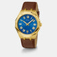 Asset Male Blue Analog Leather Watch GW0663G2