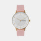 Female White Analog Leather Watch SKW3093