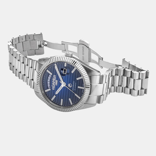 Primeline Daydate Ii Men Automatic Blue Dial Analog Stainless Steel Watch 981666 41 45 50 Primeline Daydate Ii Men Automatic Blue Dial Analog Stainless Steel Watch 981666 41 45 50